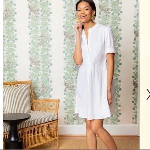 TUCKERNUCK  White Royal Shirt Dress size Large